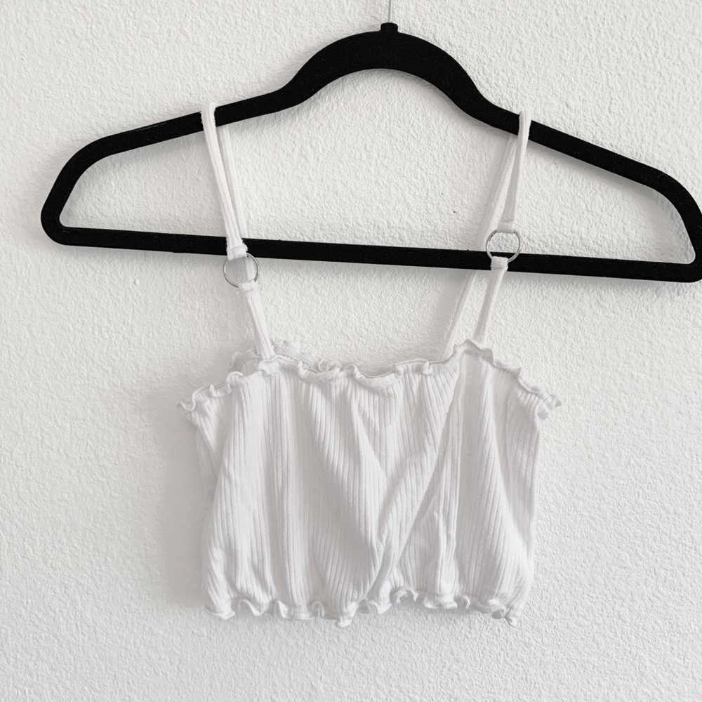 White Circle Tank Top